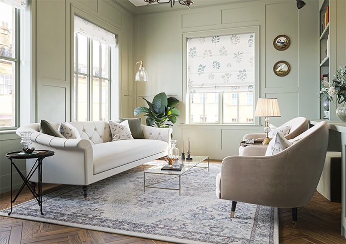 Botanical Velvet, Spring - Twist&Fit Roman Blind - Image 6